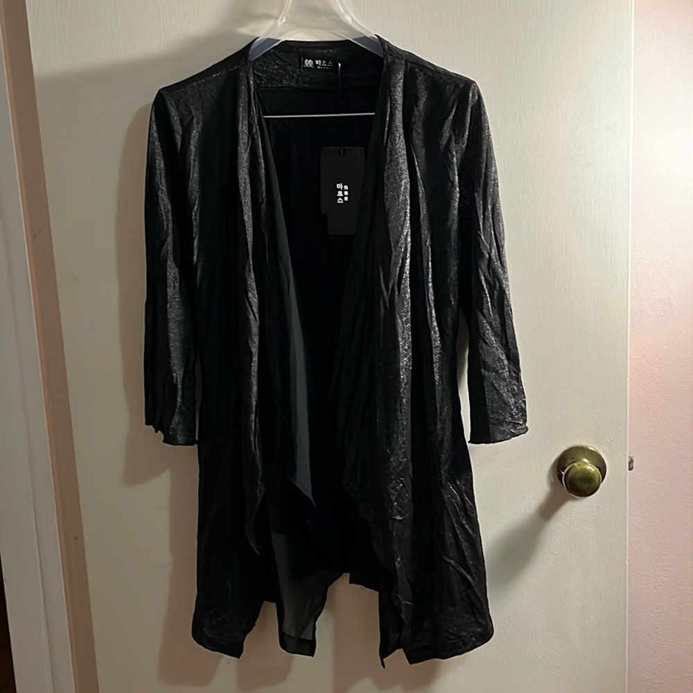 Sparking Black Cardigan Size M